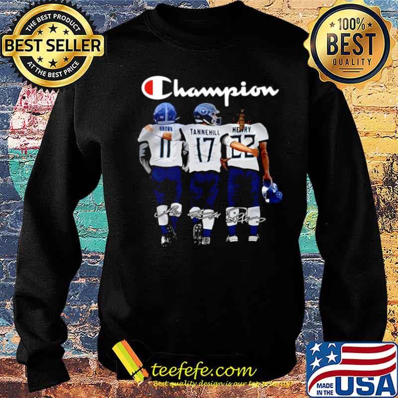 Tennessee Titans Champions Brown Tannehill Henry signatures s Sweater Tennessee Titans Champions Brown Tannehill Henry signatures s Sweater
