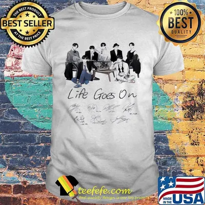 The Bts Boys Music Band Life Goes On Signatures shirt