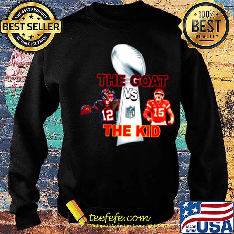 The Goat The Kid Brady Vs Mahomes With Nfl Champions s Sweater The Goat The Kid Brady Vs Mahomes With Nfl Champions s Sweater
