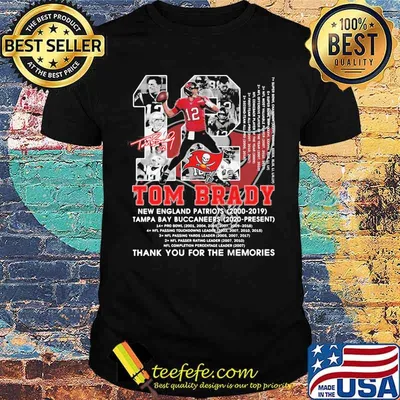 Tom Brady Tampa Bay Buccaneers Thank You For The Memories Shirt