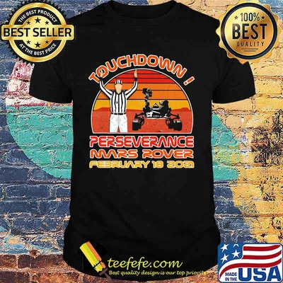 Touchdown Perseverance Mars Rover February 2021 Sunset Vintage Shirt