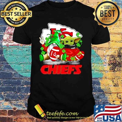 Gnome And Baby Yoda Chiefs Football Patrick’s Day shirt