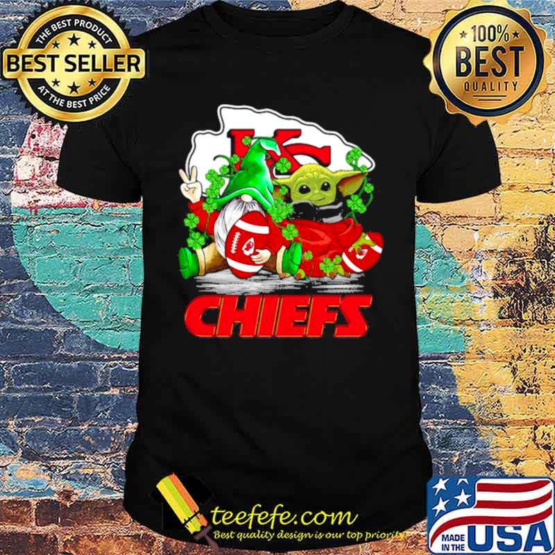 Gnome And Baby Yoda Chiefs Football Patrick’s Day shirt Gnome And Baby Yoda Chiefs Football Patrick’s Day shirt