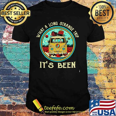 What A Long Strange Trip It’s Been Skull Riding Car Grateful Dead Shirt