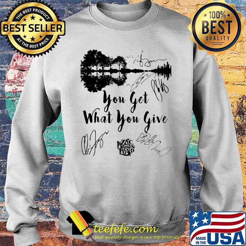 You Get What You Give Brown Band Guitar Shirt Sweater You Get What You Give Brown Band Guitar Shirt Sweater