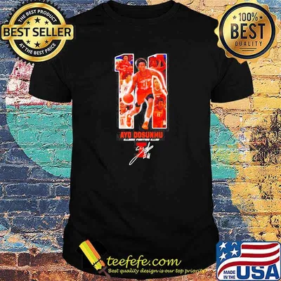 11 Ayo Dosunmu Of Illinois Signature Shirt