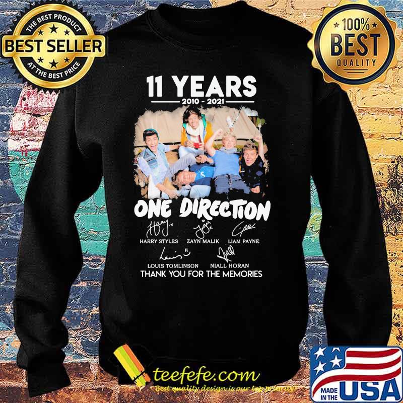 11 Years 2010 2021 One Direction Thank You For The Memories Shirt Sweater 11 Years 2010 2021 One Direction Thank You For The Memories Shirt Sweater