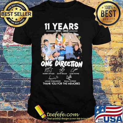11 Years 2010 2021 One Direction Thank You For The Memories Shirt