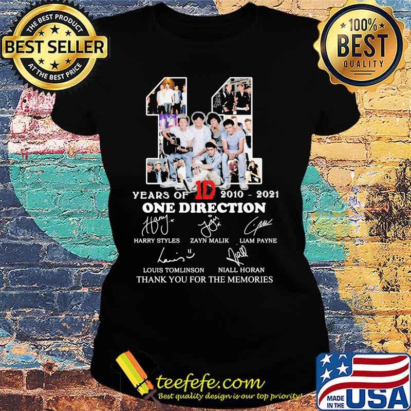 11 Years Of 2010 2021 One Direction Thank You For The Memories Shirt Ladies tee 11 Years Of 2010 2021 One Direction Thank You For The Memories Shirt Ladies tee