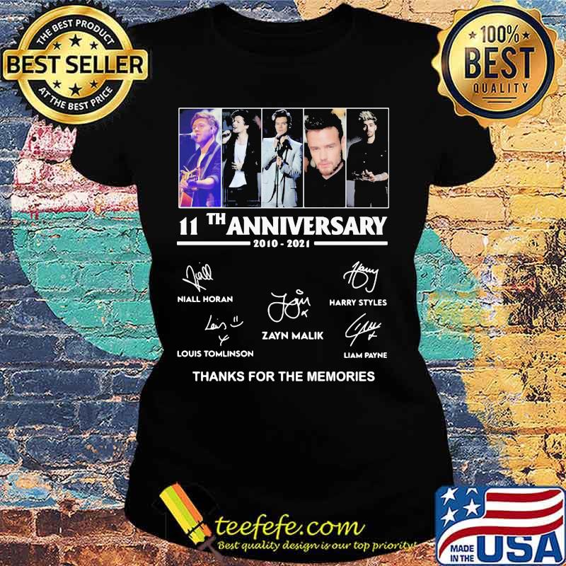 11th Anniversary One Direction Thank You For The Memories Shirt Ladies tee 11th Anniversary One Direction Thank You For The Memories Shirt Ladies tee