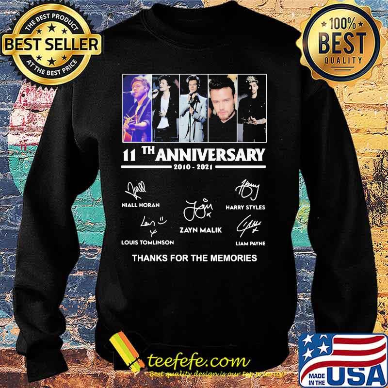 11th Anniversary One Direction Thank You For The Memories Shirt Sweater 11th Anniversary One Direction Thank You For The Memories Shirt Sweater