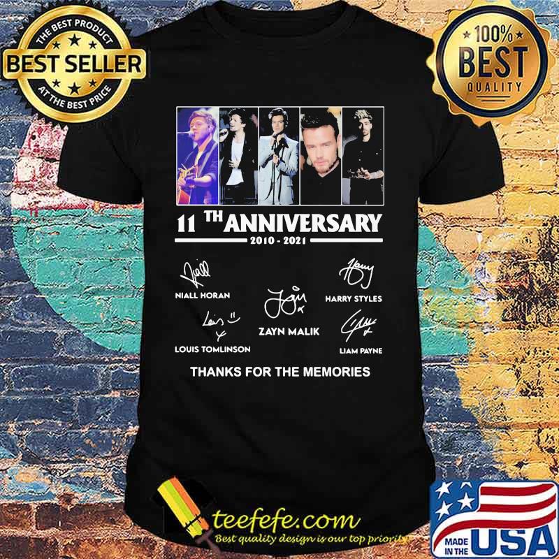 11th Anniversary One Direction Thank You For The Memories Shirt 11th Anniversary One Direction Thank You For The Memories Shirt
