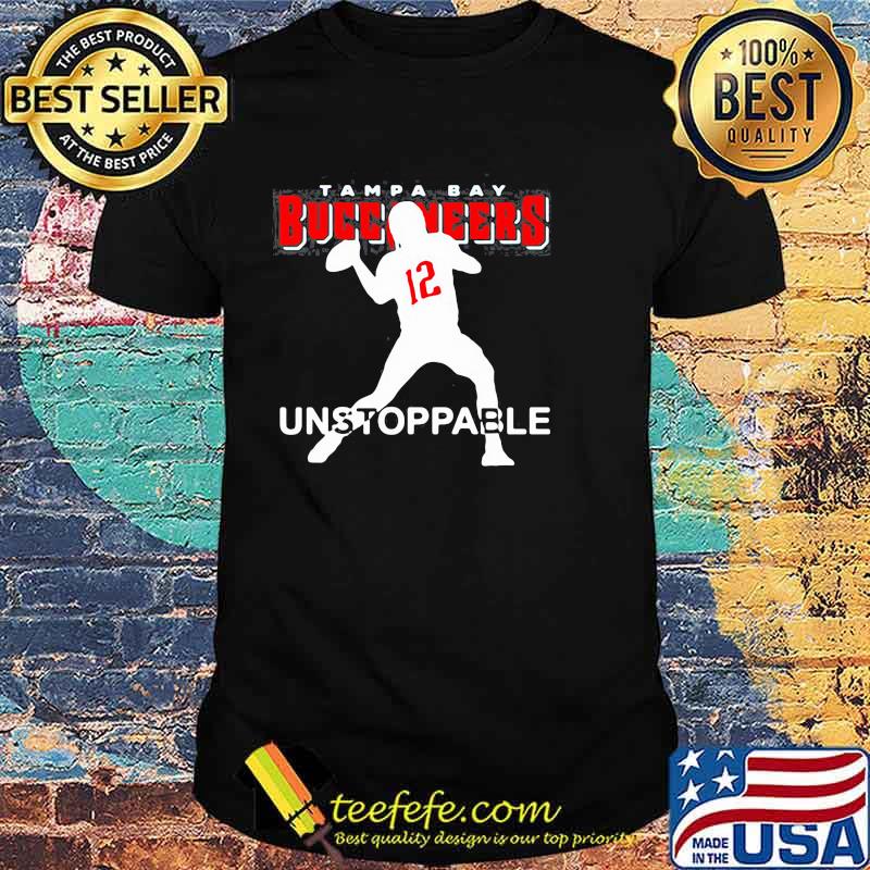 12 tom brady tampa bay buccanee unstoppable mens shirt