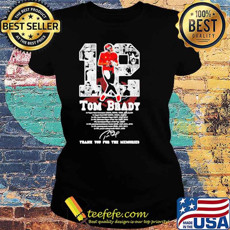12 Tom Brady Tampa Bay Buccaneers signature Shirt Ladies tee 12 Tom Brady Tampa Bay Buccaneers signature Shirt Ladies tee