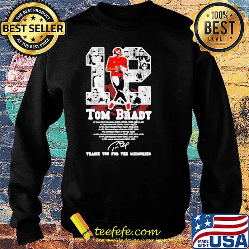 12 Tom Brady Tampa Bay Buccaneers signature Shirt Sweater 12 Tom Brady Tampa Bay Buccaneers signature Shirt Sweater