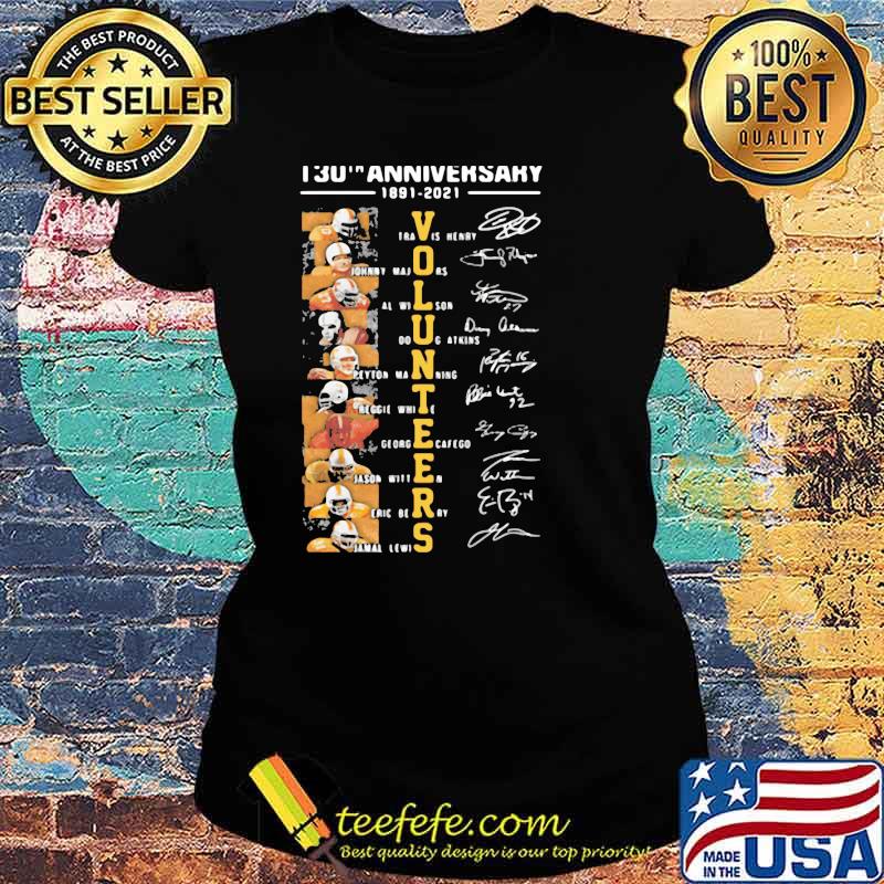 130th Anniversary 1891-2021 Travis Henry Johnny Majors Long Shit Ladies tee 130th Anniversary 1891-2021 Travis Henry Johnny Majors Long Shit Ladies tee