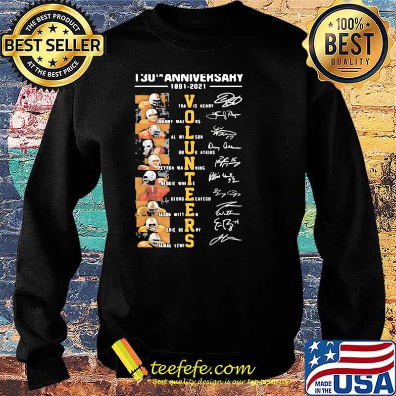 130th Anniversary 1891-2021 Travis Henry Johnny Majors Long Shit Sweater 130th Anniversary 1891-2021 Travis Henry Johnny Majors Long Shit Sweater
