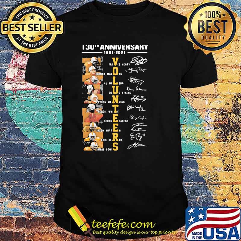 130th Anniversary 1891-2021 Travis Henry Johnny Majors Long Shit 130th Anniversary 1891-2021 Travis Henry Johnny Majors Long Shit