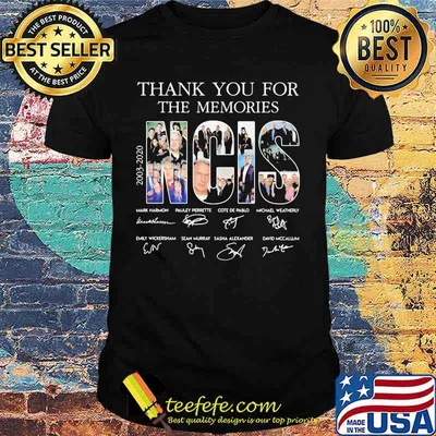 2003 2020 NCIS Thank You For The Memories Signature Shirt
