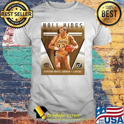 2018 2019 Donruss Hall Kings Basketball Card 12 Kareem Abdul Jabbar Los Angeles Lakers Shirt