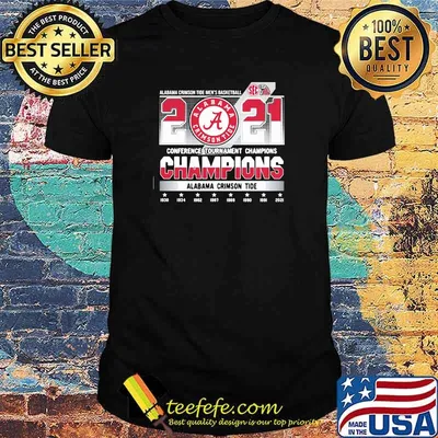 2021 Conference Tournament Champions Alabama Crimson Tide Shirt