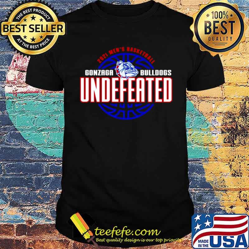 2021 men’s basketball Gonzaga Bulldogs Undefeated shirt