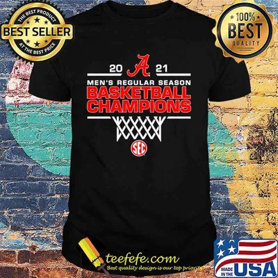 2021 mens regular season basketball champions Alabama Crimson Tide shirt