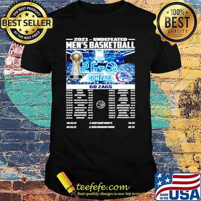 2021 undefeated men’s basketball Gonzaga Bulldogs shirt