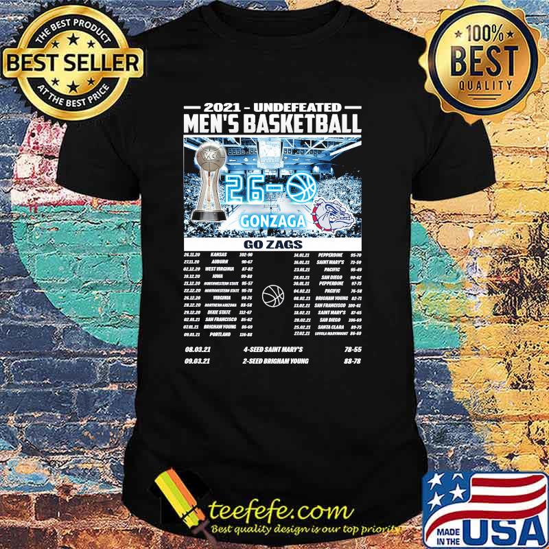 2021 Undefeated Men’s Basketball Gonzaga Shirt 2021 Undefeated Men’s Basketball Gonzaga Shirt