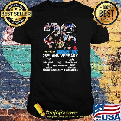 28th Anniversary 1993 2021 Backstreet Boys Thank You For The Memories Signature Shirt