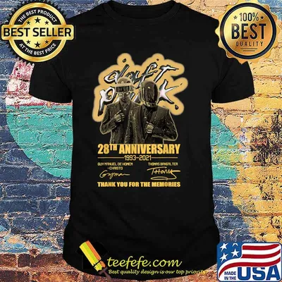 28th Anniversary Daft Pulp Punk Signature Shirt