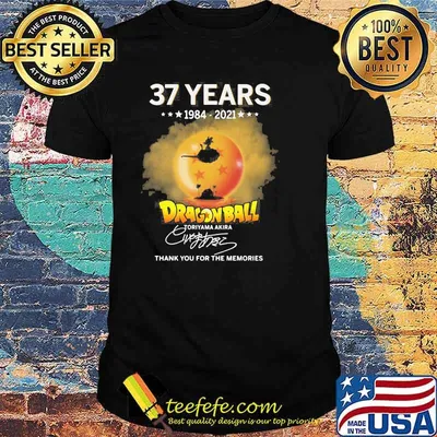37 Years 1984 2021 Dragonball Thank You For The Memories Shirt