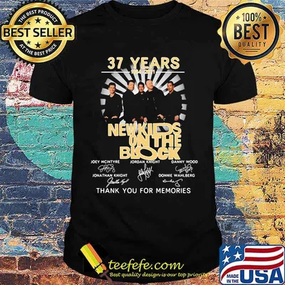 37 Years 1984 2021 New Kids On The Block Thank You For The Memories Signature Shirt