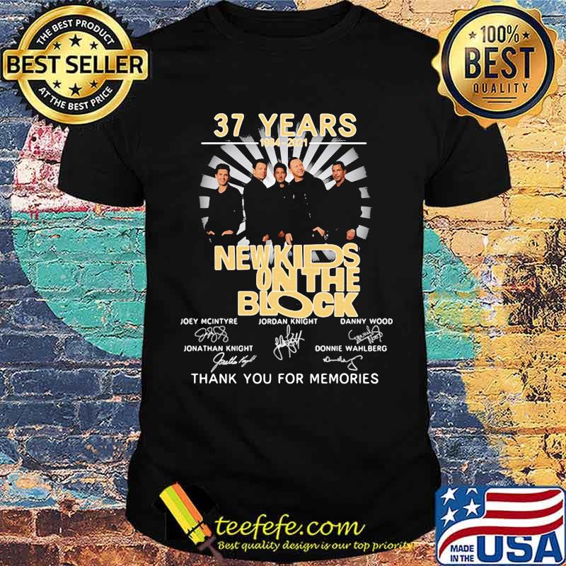 37 Years 1984 2021 New Kids On The Block Thank You For The Memories Signature Shirt 37 Years 1984 2021 New Kids On The Block Thank You For The Memories Signature Shirt