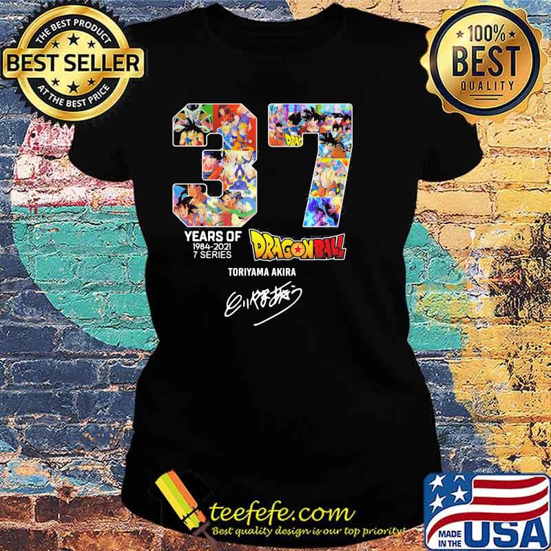 37 Years Of Dragon Ball Signature Shirt Ladies tee 37 Years Of Dragon Ball Signature Shirt Ladies tee