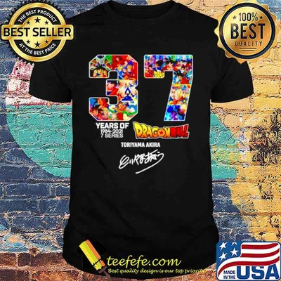 37th Years of Dragon Ball 1984 2021 signature shirt