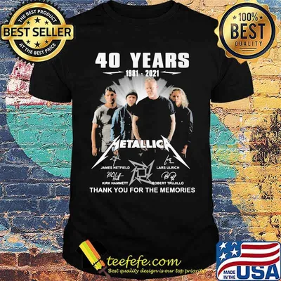 40 Years 1981 2021 Metallic Thank You For The Memories Shirt