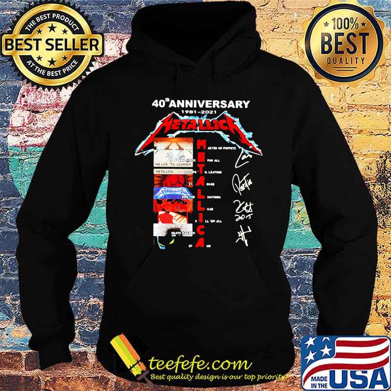 40th Anniversary 1981 2021 Metallica Signature Shirt Hoodie 40th Anniversary 1981 2021 Metallica Signature Shirt Hoodie