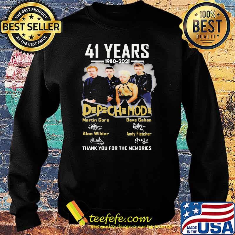 41 Years 1980 2021 Depechemode Thank You For The Memories Shirt Sweater 41 Years 1980 2021 Depechemode Thank You For The Memories Shirt Sweater