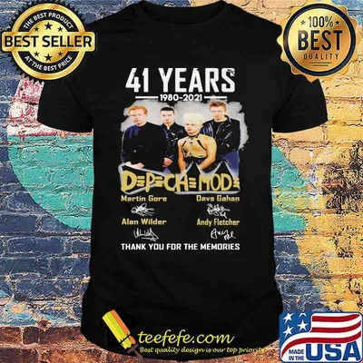 41 Years 1980 2021 Depechemode Thank You For The Memories Shirt