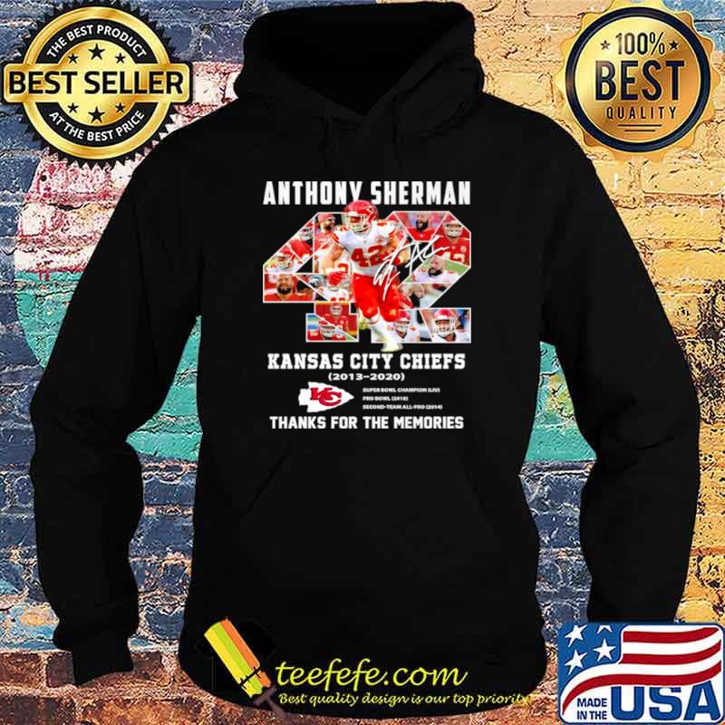 42 Anthony Sherman Kansas City Chiefs 2003 2021 Thank You For The Memories Hoodie 42 Anthony Sherman Kansas City Chiefs 2003 2021 Thank You For The Memories Hoodie