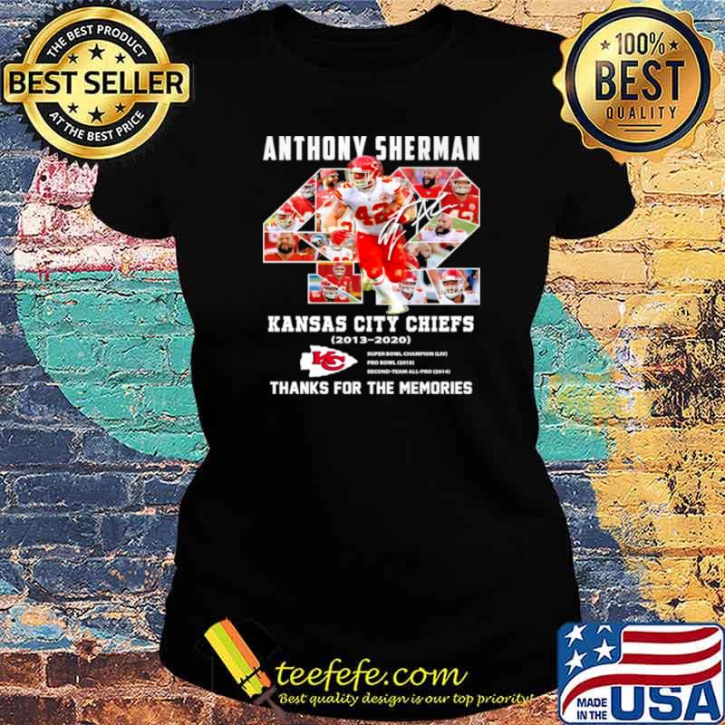 42 Anthony Sherman Kansas City Chiefs 2003 2021 Thank You For The Memories Ladies tee 42 Anthony Sherman Kansas City Chiefs 2003 2021 Thank You For The Memories Ladies tee