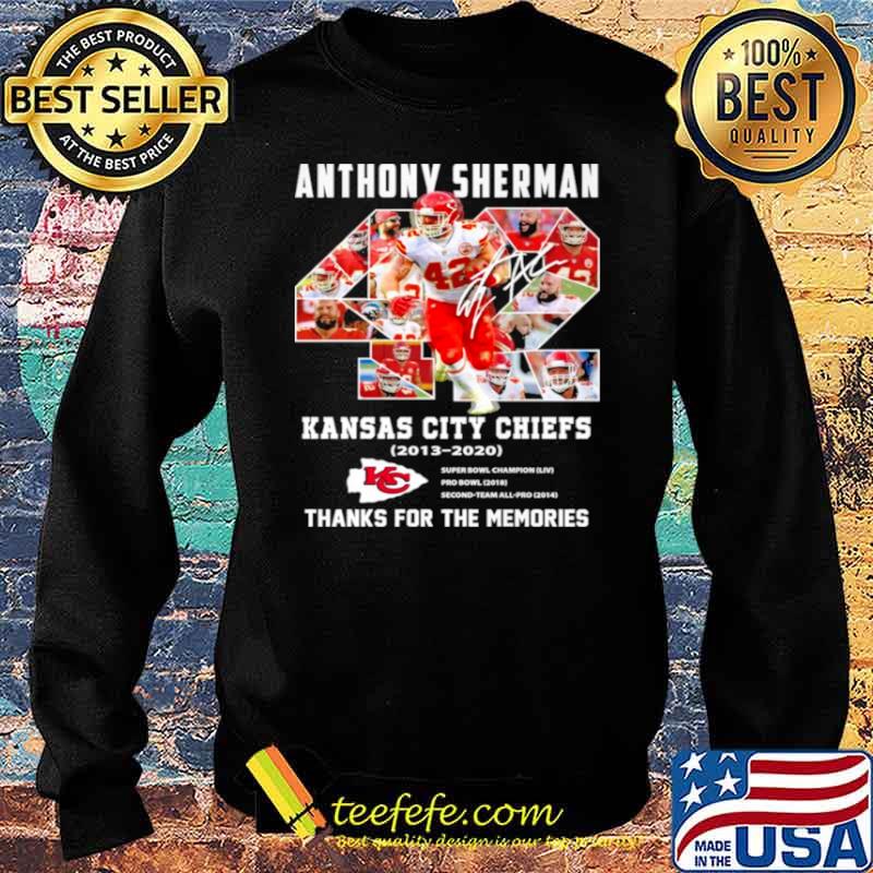 42 Anthony Sherman Kansas City Chiefs 2003 2021 Thank You For The Memories Sweater 42 Anthony Sherman Kansas City Chiefs 2003 2021 Thank You For The Memories Sweater