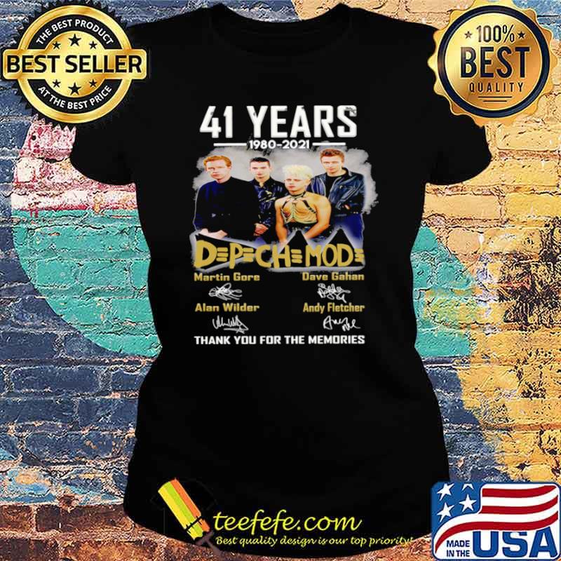 42 Years 1980 2021 Depechemode Martin Signatures Thank You For The Memories T Ladies tee 42 Years 1980 2021 Depechemode Martin Signatures Thank You For The Memories T Ladies tee