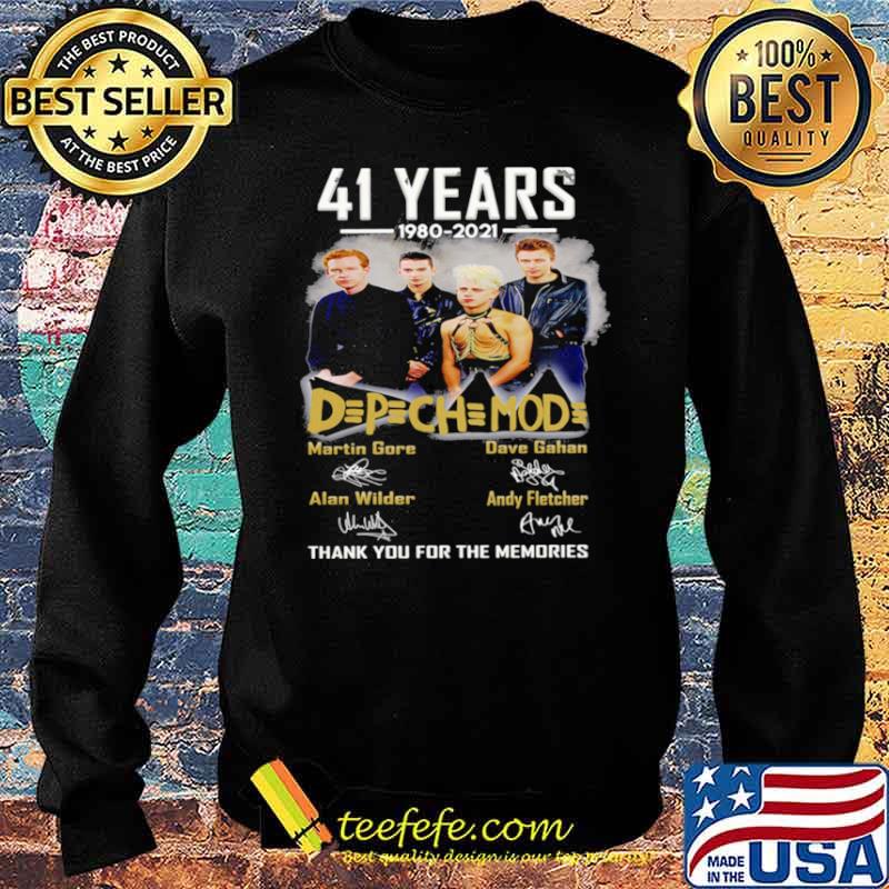 42 Years 1980 2021 Depechemode Martin Signatures Thank You For The Memories T Sweater 42 Years 1980 2021 Depechemode Martin Signatures Thank You For The Memories T Sweater