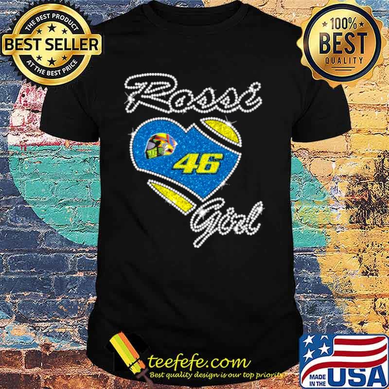 46 Valentino Rossi Girl Diamond Heart Shirt