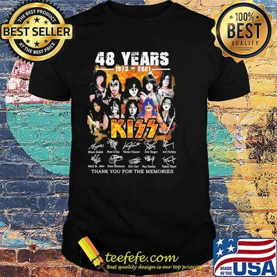 48 Years 1973 2021 Thank You For The Memories Signature Shirt