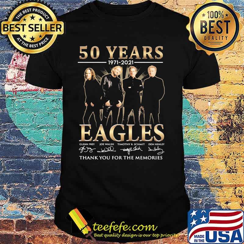 50 Years 1971 2021 Eagles Thank You For The Memories Signatures Shirt