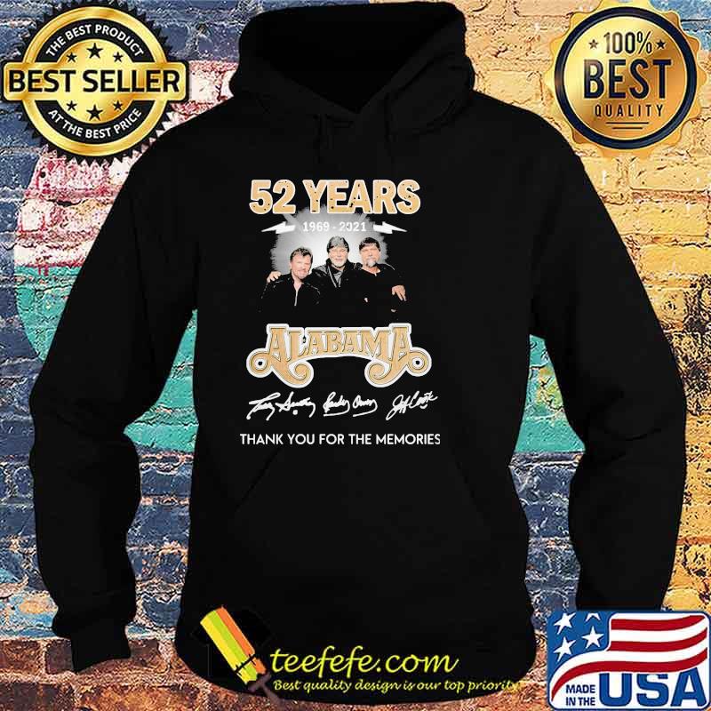 52 Years 1969 2021 Alabama Thank You For The Memories Shirt Hoodie 52 Years 1969 2021 Alabama Thank You For The Memories Shirt Hoodie