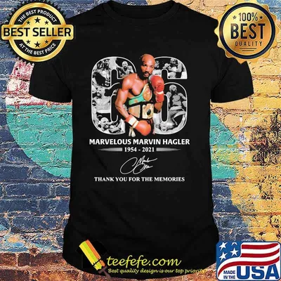 66 Years 1954 2021 Marvelous Marvin Hagler Thanks For The Memories Signature Shirt
